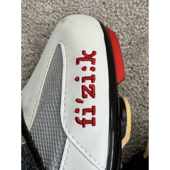 Fizik Cycling Shoes K5 White Silver Uomo Triathlon Bicycle Size 42 US 8.5 Carbon